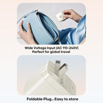 ROCK T90 PD35W Type-C Single Port GaN Wall Charger with Type-C Retractable Cable, UK Plug, EU Plug