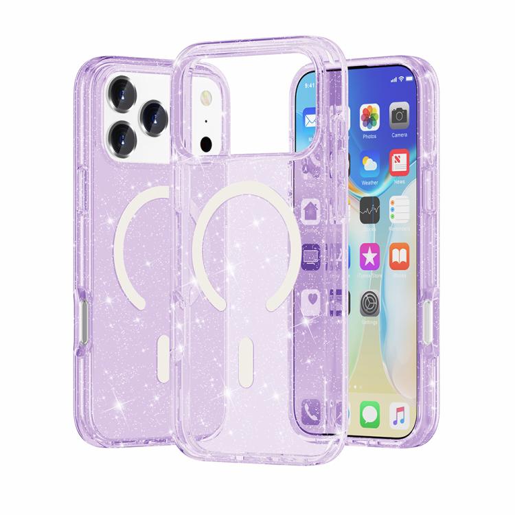 Ốp lưng điện thoại nam châm MagSafe bột kim tuyến phong cách Terminator, dành cho iPhone 17 Pro Max, dành cho iPhone 17 Pro, dành cho iPhone 17, dành cho iPhone Air