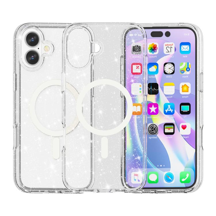 Ốp lưng điện thoại nam châm MagSafe bột kim tuyến phong cách Terminator, dành cho iPhone 17 Pro Max, dành cho iPhone 17 Pro, dành cho iPhone 17, dành cho iPhone Air
