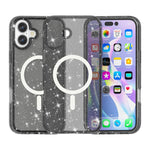 Ốp lưng điện thoại nam châm MagSafe bột kim tuyến phong cách Terminator, dành cho iPhone 17 Pro Max, dành cho iPhone 17 Pro, dành cho iPhone 17, dành cho iPhone Air