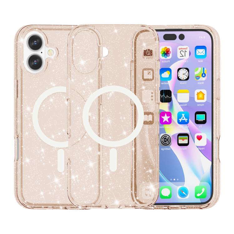 Ốp lưng điện thoại nam châm MagSafe bột kim tuyến phong cách Terminator, dành cho iPhone 17 Pro Max, dành cho iPhone 17 Pro, dành cho iPhone 17, dành cho iPhone Air