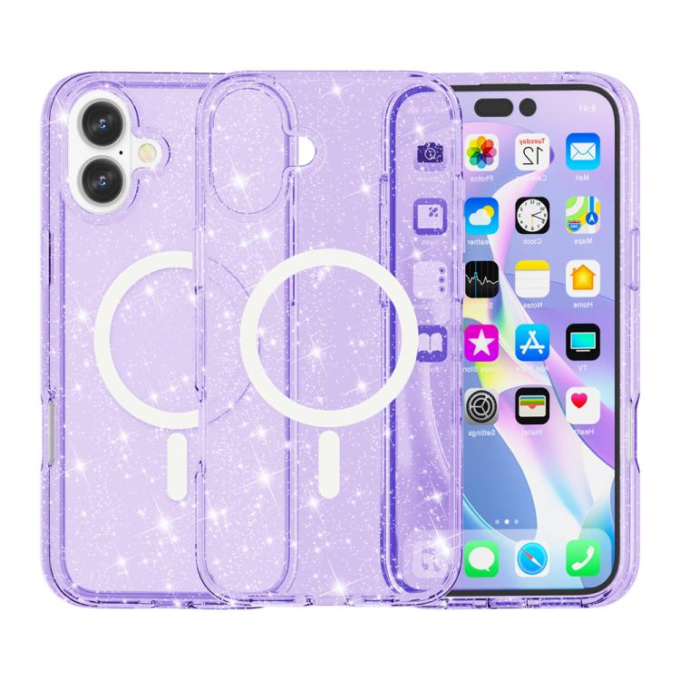 Ốp lưng điện thoại nam châm MagSafe bột kim tuyến phong cách Terminator, dành cho iPhone 17 Pro Max, dành cho iPhone 17 Pro, dành cho iPhone 17, dành cho iPhone Air