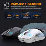 Chuột chơi game nhẹ HXSJ T68 ba chế độ có dây và không dây 2.4G BT5.1, T68