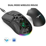 Chuột không dây có thể sạc lại HXSJ T26 hai chế độ 2.4G BT5.1, T26