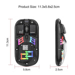 Chuột không dây RGB trong suốt HXSJ T200 hai chế độ 2.4G BT5.0, T200
