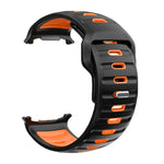 Dây đồng hồ silicone hai màu sọc, dành cho Samsung Galaxy Watch Ultra 47mm / Ultra 2025
