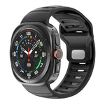 Dây đồng hồ silicone hai màu sọc, dành cho Samsung Galaxy Watch Ultra 47mm / Ultra 2025