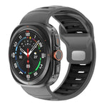 Dây đồng hồ silicone hai màu sọc, dành cho Samsung Galaxy Watch Ultra 47mm / Ultra 2025