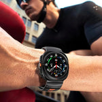 Dây đồng hồ silicone hai màu sọc, dành cho Samsung Galaxy Watch Ultra 47mm / Ultra 2025