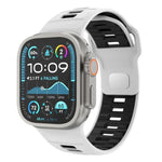 Dây đồng hồ silicone khóa ngược caro, dành cho Apple Watch 46mm / 49mm / 45mm / 44mm