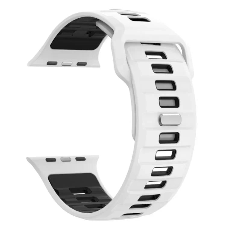 Dây đồng hồ silicone khóa ngược caro, dành cho Apple Watch 46mm / 49mm / 45mm / 44mm