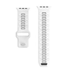 Dây đồng hồ silicone khóa ngược caro, dành cho Apple Watch 46mm / 49mm / 45mm / 44mm