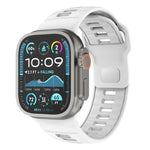 Dây đồng hồ silicone khóa ngược caro, dành cho Apple Watch 46mm / 49mm / 45mm / 44mm