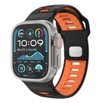 Dây đồng hồ silicone khóa ngược caro, dành cho Apple Watch 46mm / 49mm / 45mm / 44mm