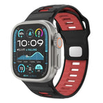 Dây đồng hồ silicone khóa ngược caro, dành cho Apple Watch 46mm / 49mm / 45mm / 44mm