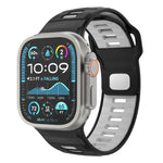 Dây đồng hồ silicone khóa ngược caro, dành cho Apple Watch 46mm / 49mm / 45mm / 44mm
