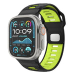Dây đồng hồ silicone khóa ngược caro, dành cho Apple Watch 46mm / 49mm / 45mm / 44mm