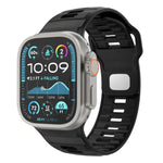 Dây đồng hồ silicone khóa ngược caro, dành cho Apple Watch 46mm / 49mm / 45mm / 44mm