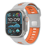 Dây đồng hồ silicone khóa ngược caro, dành cho Apple Watch 46mm / 49mm / 45mm / 44mm