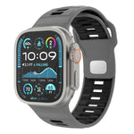 Dây đồng hồ silicone khóa ngược caro, dành cho Apple Watch 46mm / 49mm / 45mm / 44mm