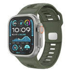 Dây đồng hồ silicone khóa ngược caro, dành cho Apple Watch 46mm / 49mm / 45mm / 44mm
