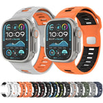 Dây đồng hồ silicone khóa ngược caro, dành cho Apple Watch 46mm / 49mm / 45mm / 44mm