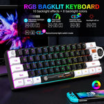 Bàn phím màng có dây HXSJ V700WB RGB đèn nền 61 phím, chiều dài cáp: 1,7m, V700WB