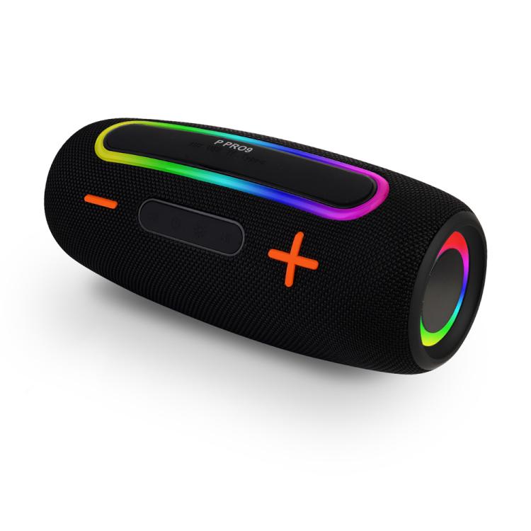 Loa không dây RGB ngoài trời PRO9 20W chống nước IPX6, loa thanh stereo kèm loa siêu trầm