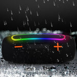 Loa không dây RGB ngoài trời PRO9 20W chống nước IPX6, loa thanh stereo kèm loa siêu trầm