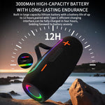 Loa không dây RGB ngoài trời PRO9 20W chống nước IPX6, loa thanh stereo kèm loa siêu trầm