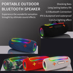 Loa không dây RGB ngoài trời PRO9 20W chống nước IPX6, loa thanh stereo kèm loa siêu trầm