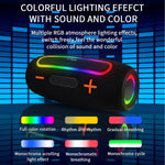 Loa không dây RGB ngoài trời PRO9 20W chống nước IPX6, loa thanh stereo kèm loa siêu trầm