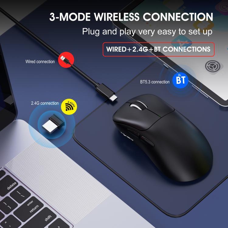 Chuột không dây nhẹ ba chế độ HXSJ T700
