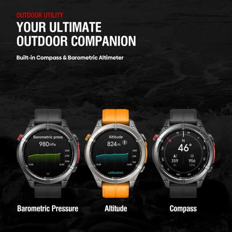 Zeblaze Stratos 4 Đồng hồ thông minh GPS ngoài trời bền bỉ Màn hình 1.43 inch Chống nước 5 ATM & IP69K