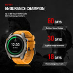 Zeblaze Stratos 4 Đồng hồ thông minh GPS ngoài trời bền bỉ Màn hình 1.43 inch Chống nước 5 ATM & IP69K