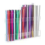 Giá treo ống hút bằng acrylic YX166, kèm miếng dán hai mặt, YX166