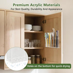 Giá treo ống hút bằng acrylic YX166, kèm miếng dán hai mặt, YX166