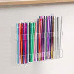 Giá treo ống hút bằng acrylic YX166, kèm miếng dán hai mặt, YX166