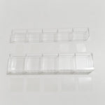 Giá treo ống hút bằng acrylic YX166, kèm miếng dán hai mặt, YX166