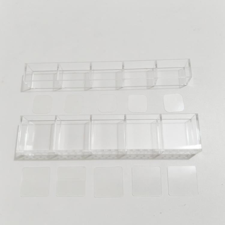 Giá treo ống hút bằng acrylic YX166, kèm miếng dán hai mặt, YX166