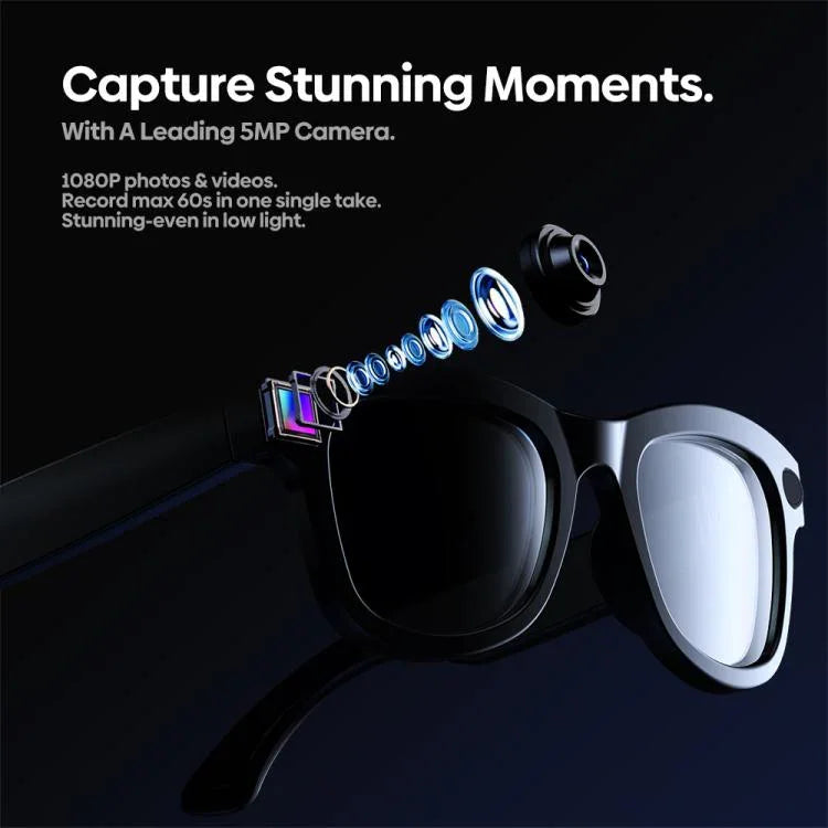 Kính AI Zeblaze Eyewear Hỗ trợ chụp ảnh Âm thanh mở tai Trợ lý AI