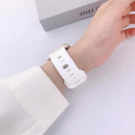 Dây đồng hồ silicone khóa lõm họa tiết báo, dành cho Apple Watch 46mm / 49mm / 45mm / 44mm, dành cho Apple Watch 42mm / 41mm / 40mm / 38mm