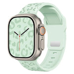 Dây đồng hồ silicone khóa lõm họa tiết báo, dành cho Apple Watch 46mm / 49mm / 45mm / 44mm, dành cho Apple Watch 42mm / 41mm / 40mm / 38mm