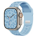 Dây đồng hồ silicone khóa lõm họa tiết báo, dành cho Apple Watch 46mm / 49mm / 45mm / 44mm, dành cho Apple Watch 42mm / 41mm / 40mm / 38mm