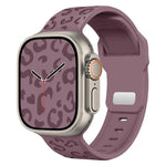Dây đồng hồ silicone khóa lõm họa tiết báo, dành cho Apple Watch 46mm / 49mm / 45mm / 44mm, dành cho Apple Watch 42mm / 41mm / 40mm / 38mm