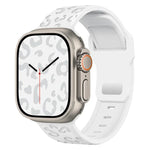 Dây đồng hồ silicone khóa lõm họa tiết báo, dành cho Apple Watch 46mm / 49mm / 45mm / 44mm, dành cho Apple Watch 42mm / 41mm / 40mm / 38mm