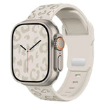 Dây đồng hồ silicone khóa lõm họa tiết báo, dành cho Apple Watch 46mm / 49mm / 45mm / 44mm, dành cho Apple Watch 42mm / 41mm / 40mm / 38mm