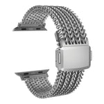 Dây đồng hồ thép không gỉ lưới nam châm, dành cho Apple Watch 46mm / 49mm / 45mm / 44mm, dành cho Apple Watch 42mm / 41mm / 40mm / 38mm