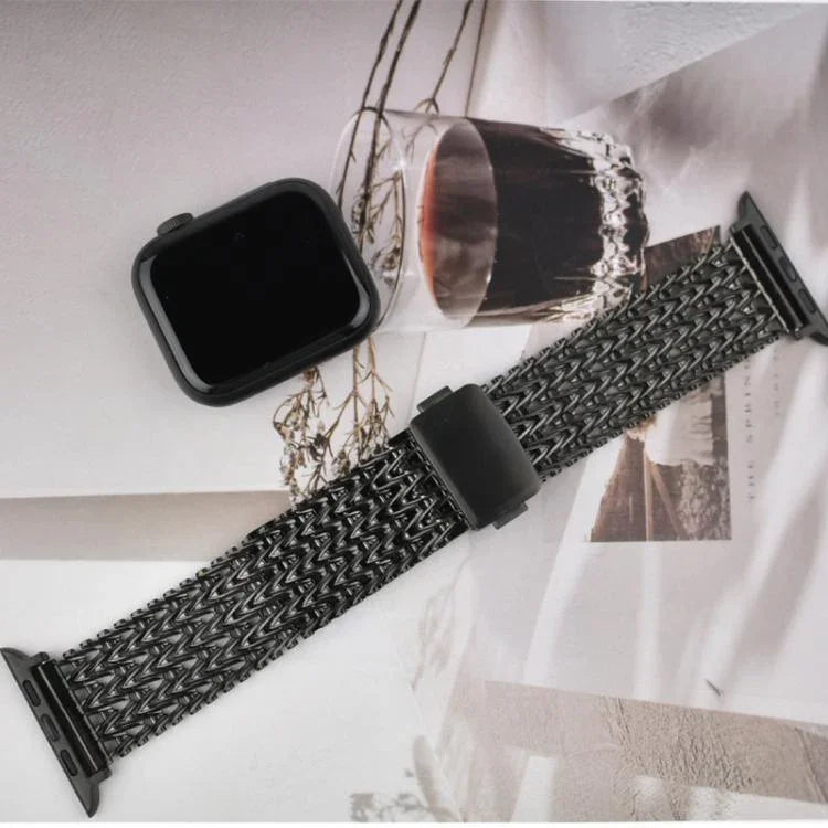Dây đồng hồ thép không gỉ lưới nam châm, dành cho Apple Watch 46mm / 49mm / 45mm / 44mm, dành cho Apple Watch 42mm / 41mm / 40mm / 38mm