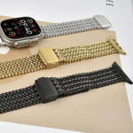 Dây đồng hồ thép không gỉ lưới nam châm, dành cho Apple Watch 46mm / 49mm / 45mm / 44mm, dành cho Apple Watch 42mm / 41mm / 40mm / 38mm